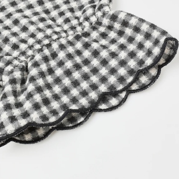 NWT Rylee + Cru Black Gingham Shirt Pants Set Girls Size 4-5 years New with Tag - Picture 4 of 6